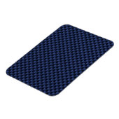 Royal Blue Automotive Carbon Fiber Weave Print Magneet (Linkerzijde)