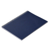 Royal Blue Automotive Carbon Fiber Weave Print Notitieboek (Linkerzijde)
