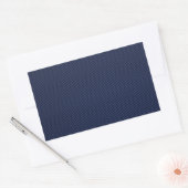 Royal Blue Automotive Carbon Fiber Weave Print Rechthoekige Sticker (Envelop)