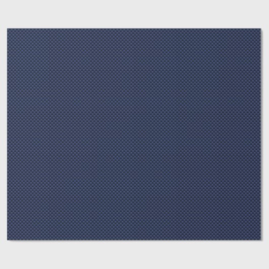 Royal Blue Automotive Carbon Fiber Weave Style Cadeaupapier (Vlak)