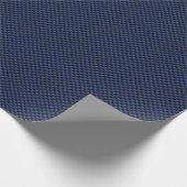 Royal Blue Automotive Carbon Fiber Weave Style Cadeaupapier (Hoek)