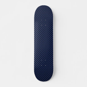 Royal Blue Automotive Carbon Weave Style Persoonlijk Skateboard