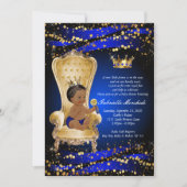 Royal Blue Baby shower, Baby shower uitnodiging (Voorkant)