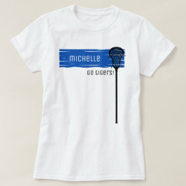Royal Blue Banner met Lacrosse Stick T-shirt