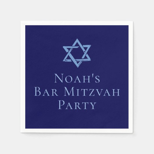 Royal Blue Bar Mitswa Party Ster van David Servet (Voorkant)