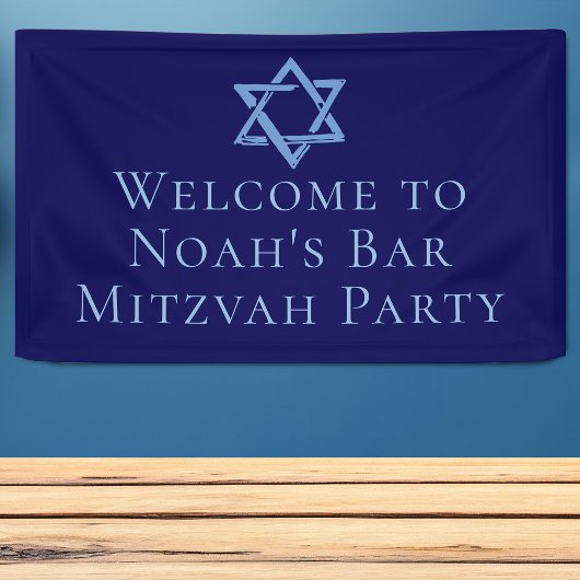 Royal Blue Bar Mitswa Party Ster van David Spandoek