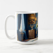 Royal Blue Baroque. Koffiemok (Links)