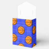 Royal Blue Basketbal Patroon Bedankdoosjes (Geopend)