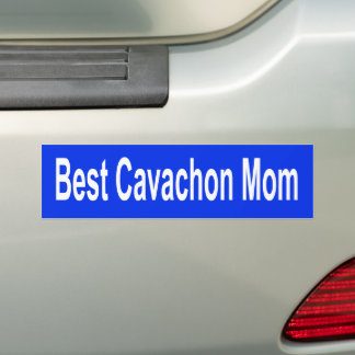 Royal Blue Best Cavachon Mam Bumpersticker Dog