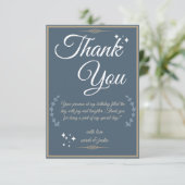 Royal Blue Birthday Bash! Bedankkaart (Staand voorkant)