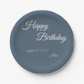 Royal Blue Birthday Bash! Papieren Bordje (Voorkant)