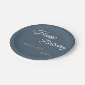 Royal Blue Birthday Bash! Papieren Bordje (Gekanteld)