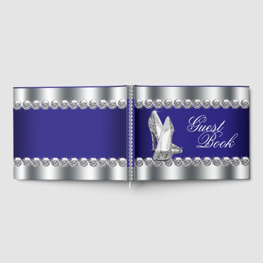 Royal Blue Birthday Party gastenboek (Volledig)