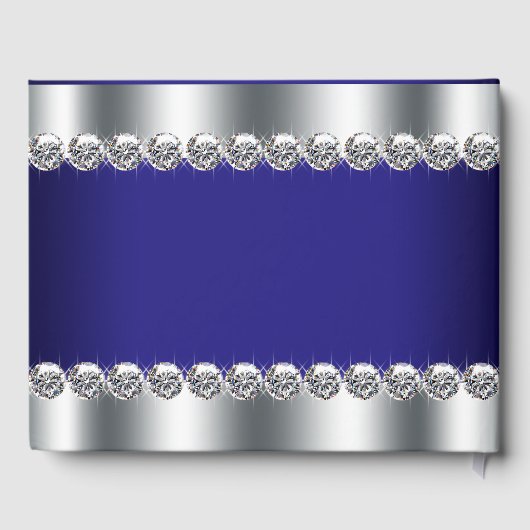 Royal Blue Birthday Party gastenboek (Achterkant)