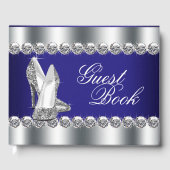 Royal Blue Birthday Party gastenboek (Voorkant)