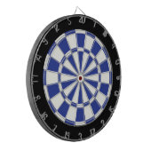 Royal Blue Black en White Dartbord (Voorkant Links)