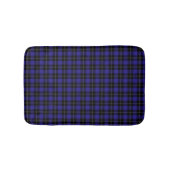 Royal Blue Black Plaid Badmat (Voorkant)
