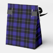 Royal Blue Black Plaid Bedankdoosjes (Achterkant)