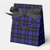 Royal Blue Black Plaid Bedankdoosjes (Voorkant Zijde)