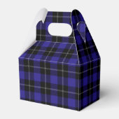 Royal Blue Black Plaid Bedankdoosjes (Achterkant)