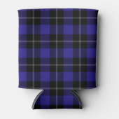 Royal Blue Black Plaid Blikjeskoeler (Voorkant)