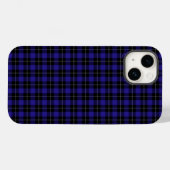 Royal Blue Black Plaid Case-Mate iPhone Case (Achterkant (horizontaal))