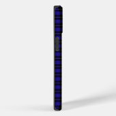 Royal Blue Black Plaid Case-Mate iPhone Case (Achterkant / Rechts)