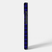 Royal Blue Black Plaid Case-Mate iPhone Case (Achterkant / Links)