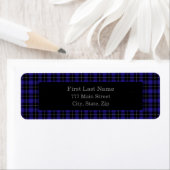 Royal Blue Black Plaid Etiket (Insitu)