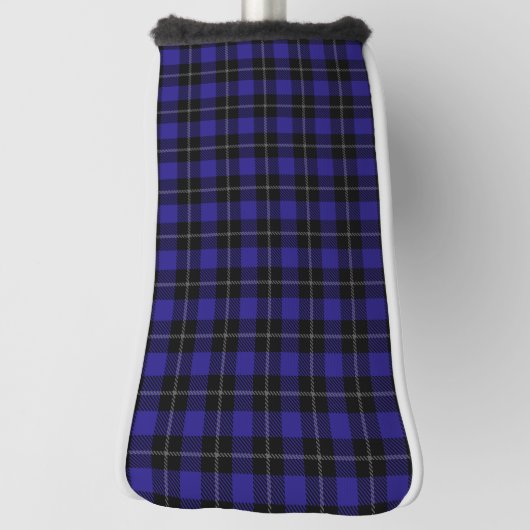 Royal Blue Black Plaid Golfheadcover (Draai 90)