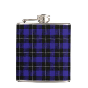 Royal Blue Black Plaid Heupfles