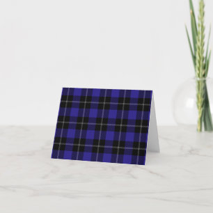 Royal Blue Black Plaid Kaart
