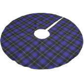 Royal Blue Black Plaid Kerstboom Rok (Gekanteld)