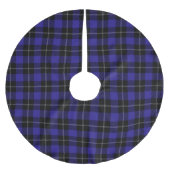 Royal Blue Black Plaid Kerstboom Rok (Voorkant)