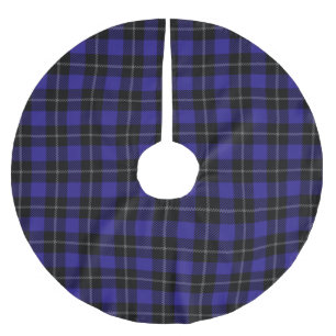 Royal Blue Black Plaid Kerstboom Rok