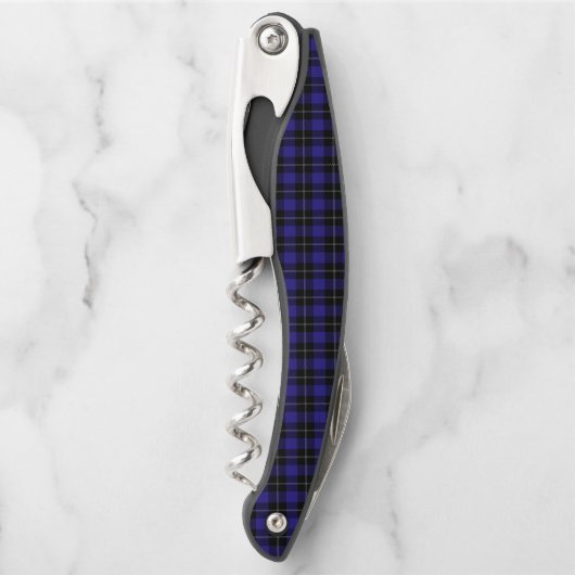 Royal Blue Black Plaid Kurkentrekker (Voorkant)