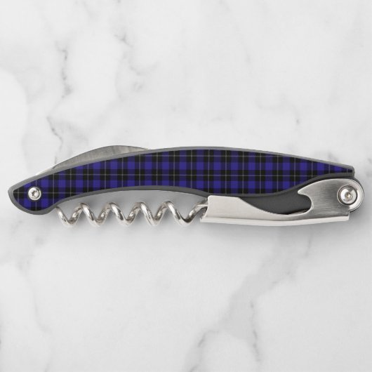 Royal Blue Black Plaid Kurkentrekker (Achterkant)