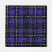 Royal Blue Black Plaid Magneet (Voorkant)