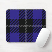 Royal Blue Black Plaid Muismat (Met muis)