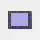Royal Blue Black Plaid Post-it® Notes (Voorkant)