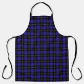 Royal Blue Black Plaid Schort (Voorkant)