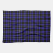 Royal Blue Black Plaid Theedoek (Horizontaal)