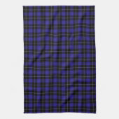Royal Blue Black Plaid Theedoek (Verticaal)
