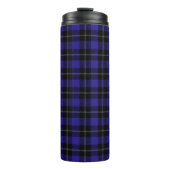 Royal Blue Black Plaid Thermosbeker (Voorkant)