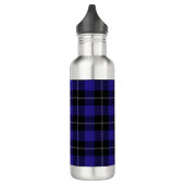 Royal Blue Black Plaid Waterfles (Links)