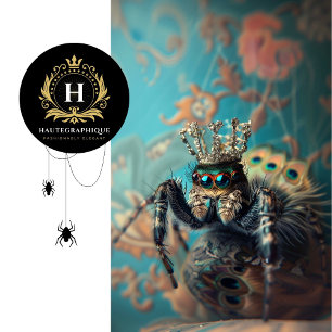 Royal Blue  Bloemen Peacock Spider Design Tissuepapier