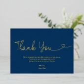 Royal Blue Boy Baby Shower Script Hart Folie Uitnodiging (Staand Voorkant)