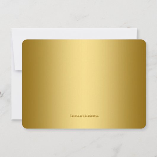 Royal Blue Boys Royal Baby shower Kaart (Achterkant)