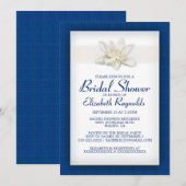 Royal Blue Bridal Shower-uitnodigingen Kaart (Voorkant / Achterkant)