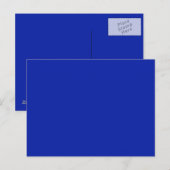 Royal Blue Briefkaart (Voorkant / Achterkant)